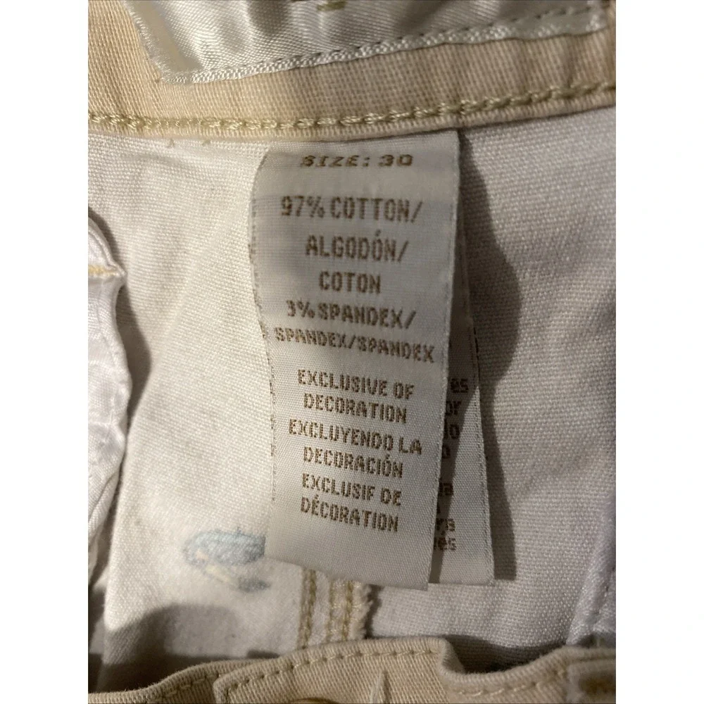 MENS RAW YARN INDUSTRIES TOUCAN WHITE SHORTS SIZE 30